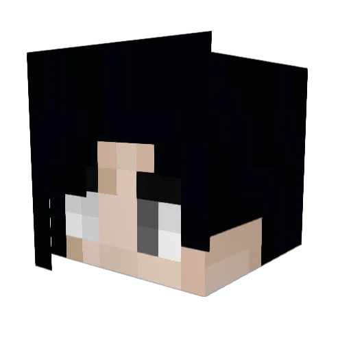 liligrape Minecraft avatar head, 3D render