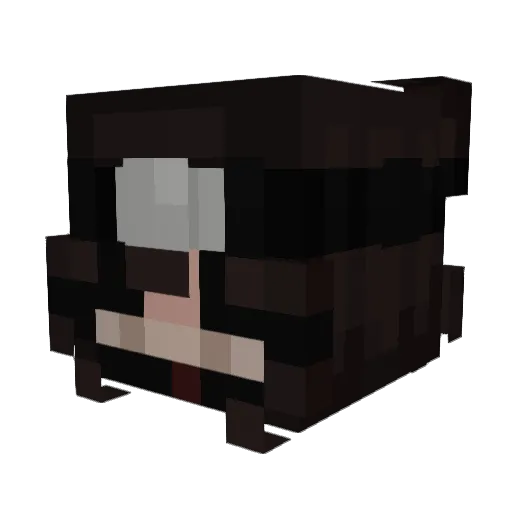lilimary Minecraft avatar head, 3D render