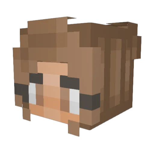 liline2003 Minecraft avatar head, 3D render