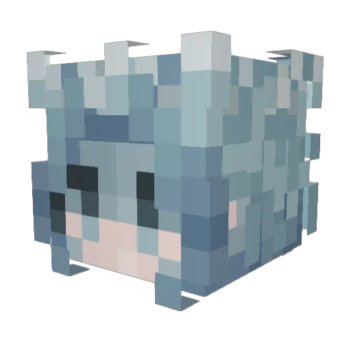 lilithccc Minecraft avatar head, 3D render