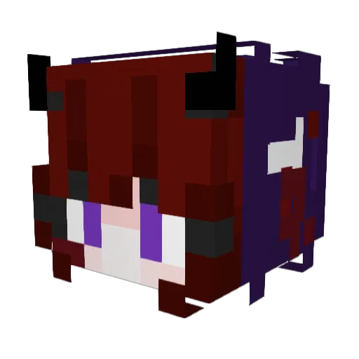 lilithmoon89 Minecraft avatar head, 3D render
