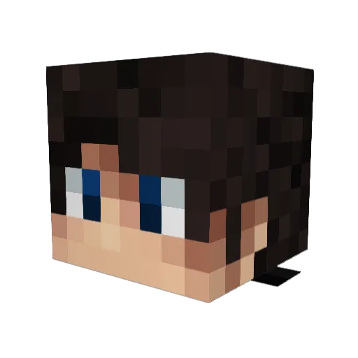 lilithne Minecraft avatar head, 3D render