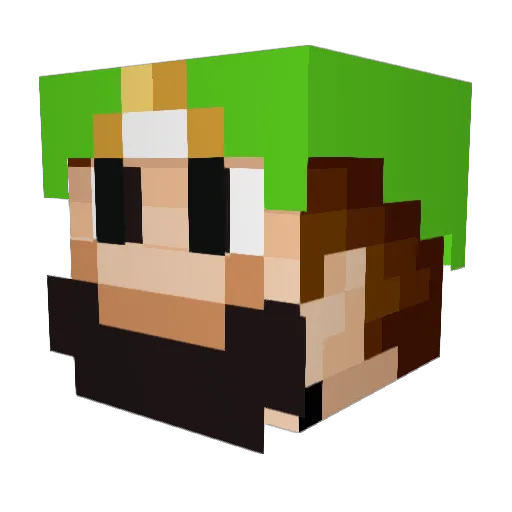 liljoet1 Minecraft avatar head, 3D render