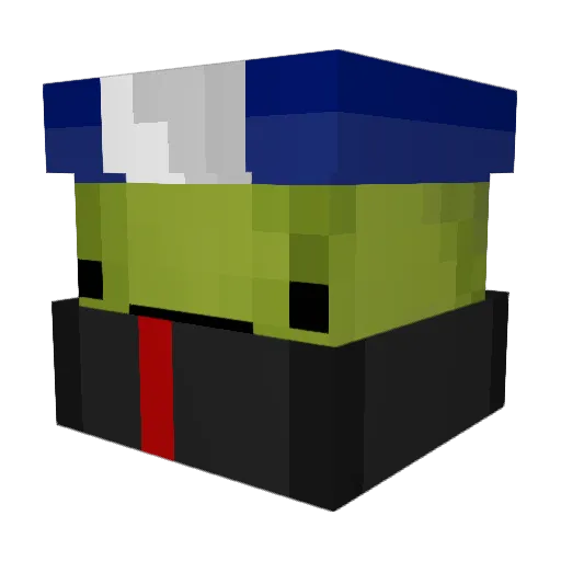 lilkerms Minecraft avatar head, 3D render