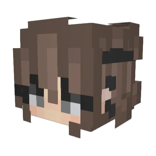 lilkilluhqueen Minecraft avatar head, 3D render