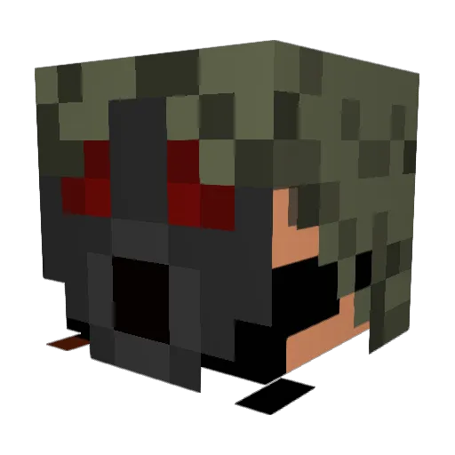 lilking_phoenix Minecraft avatar head, 3D render