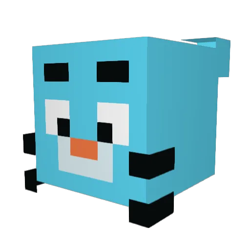 lilkingcp Minecraft avatar head, 3D render