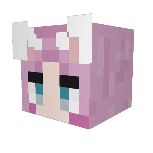 lilkirby_ Minecraft avatar head, 3D render