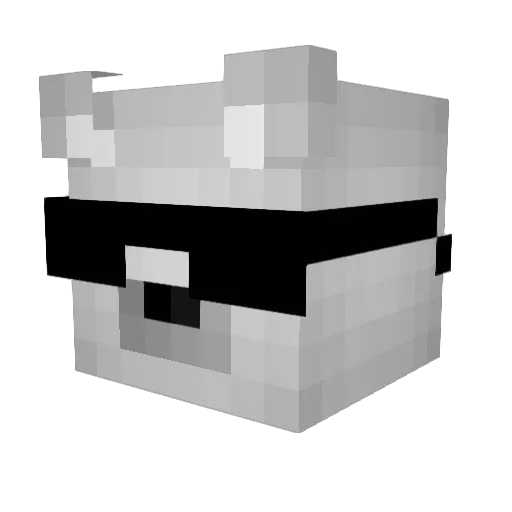 lill_momo Minecraft avatar head, 3D render