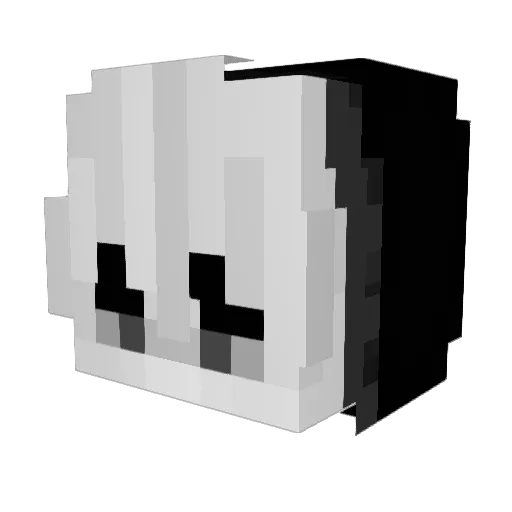 lill_ratt Minecraft avatar head, 3D render