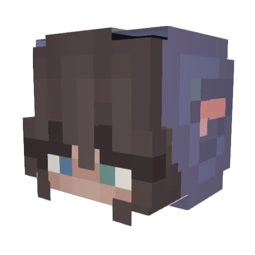 lillbeanTMR Minecraft avatar head, 3D render