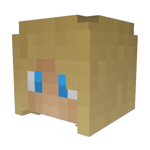 lillen52 Minecraft avatar head, 3D render