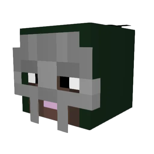 lillew86 Minecraft avatar head, 3D render