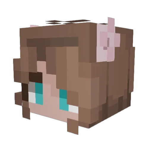 lilli1263 Minecraft avatar head, 3D render