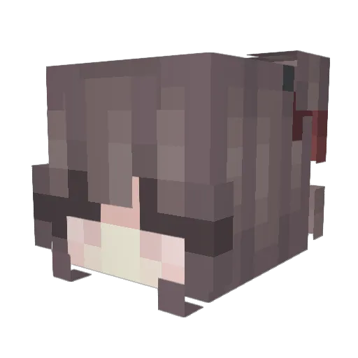 lilli_lala Minecraft avatar head, 3D render