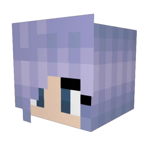 lilliaayy Minecraft avatar head, 3D render