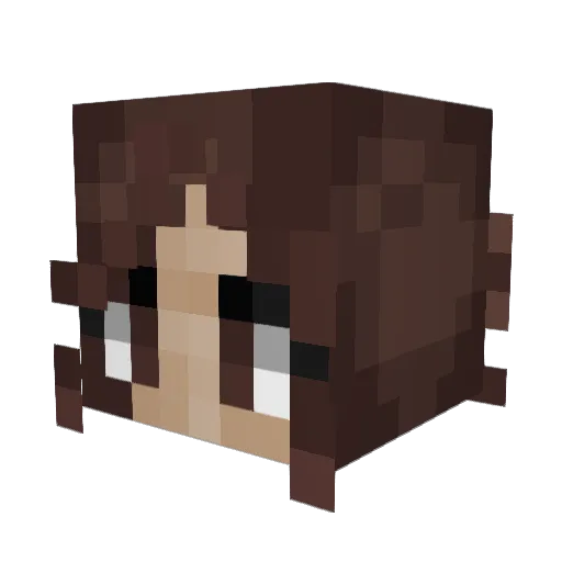lillianstyles Minecraft avatar head, 3D render