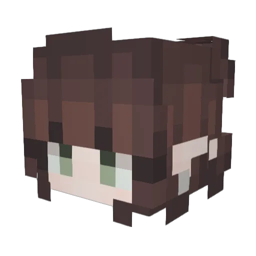 lilliehuh Minecraft avatar head, 3D render