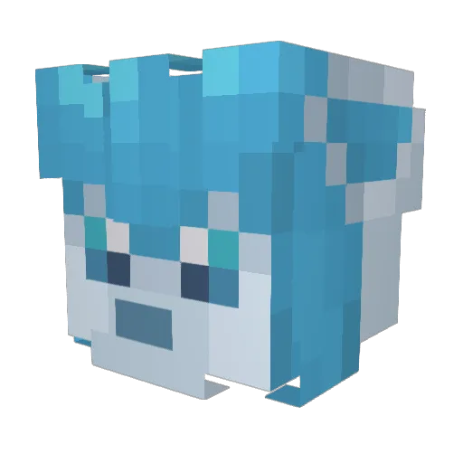 lillight93 Minecraft avatar head, 3D render
