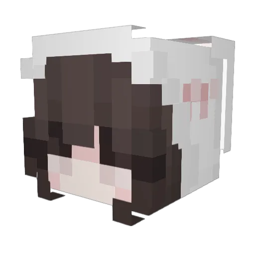 lillil1 Minecraft avatar head, 3D render