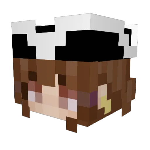 lillily_ Minecraft avatar head, 3D render