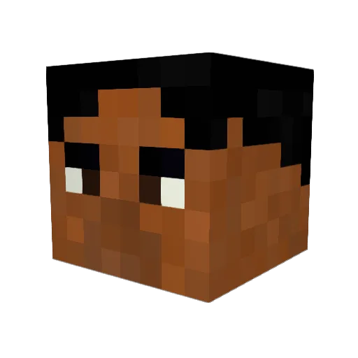 lillizard Minecraft avatar head, 3D render