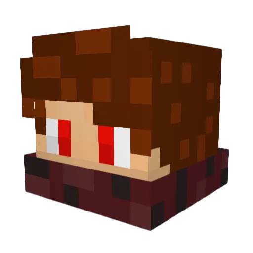 lilloxd Minecraft avatar head, 3D render