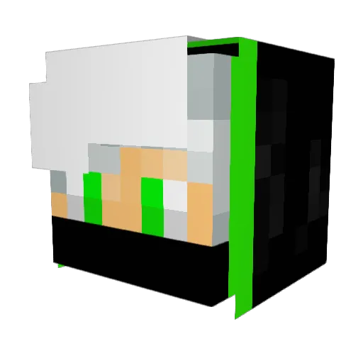 lillskiten2020 Minecraft avatar head, 3D render