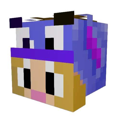 lilly2604 Minecraft avatar head, 3D render