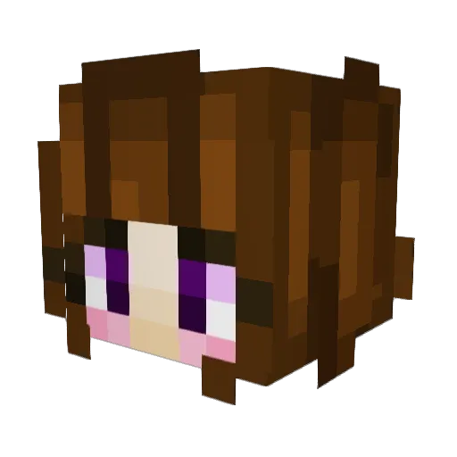 lillybug08 Minecraft avatar head, 3D render