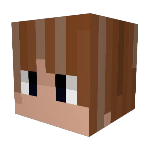 lillybugzz Minecraft avatar head, 3D render