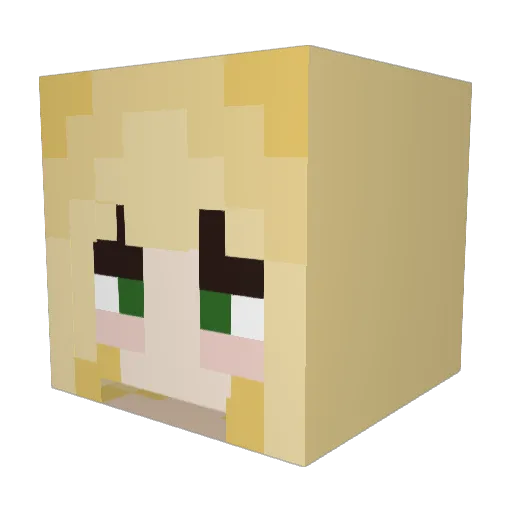 lillymaus69 Minecraft avatar head, 3D render