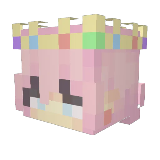 lillythelion62 Minecraft avatar head, 3D render