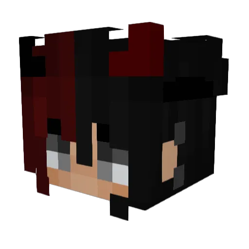 lillytings Minecraft avatar head, 3D render
