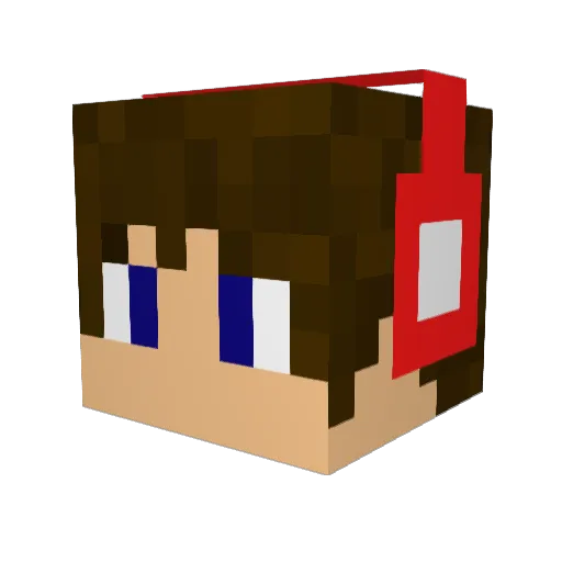 lilmack96 Minecraft avatar head, 3D render