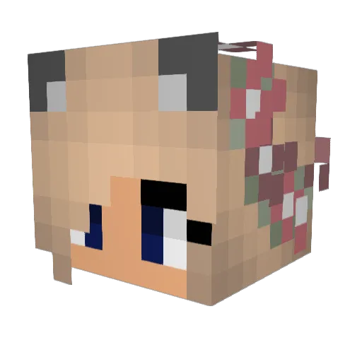 lilmacy Minecraft avatar head, 3D render