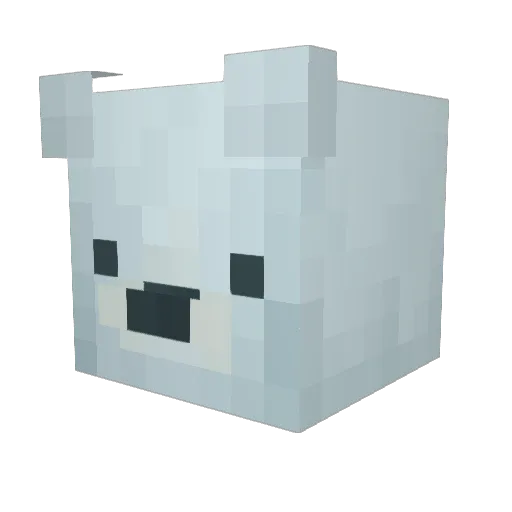 lilmarksio Minecraft avatar head, 3D render