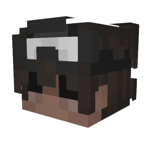 lilmidgetscratch Minecraft avatar head, 3D render