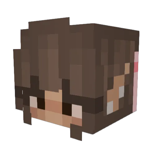 lilmikayla Minecraft avatar head, 3D render