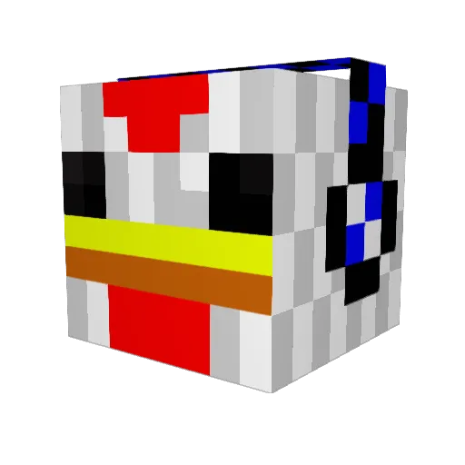 lilmodak Minecraft avatar head, 3D render