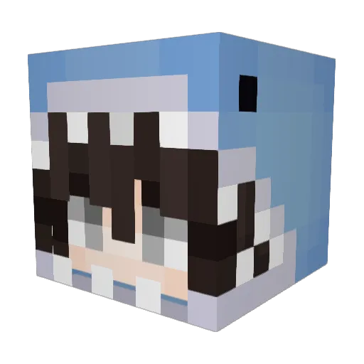 lilmogli Minecraft avatar head, 3D render