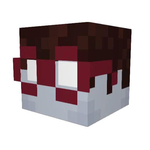 lilmonster619 Minecraft avatar head, 3D render