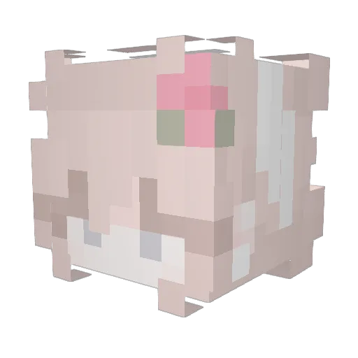lilmoonlight2009 Minecraft avatar head, 3D render