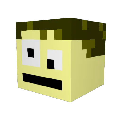 lilmosher Minecraft avatar head, 3D render