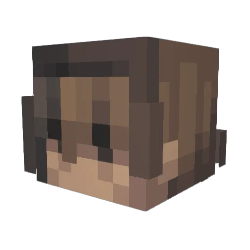 lilmuskrattt Minecraft avatar head, 3D render