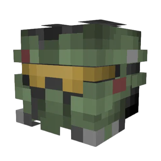lilnatedog08 Minecraft avatar head, 3D render