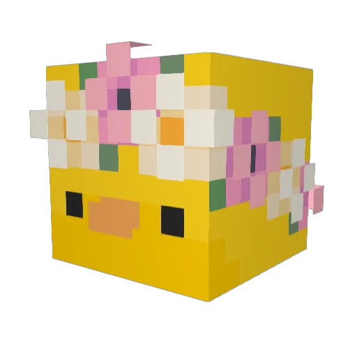 lilnayno Minecraft avatar head, 3D render