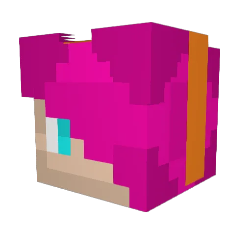 lilnexy Minecraft avatar head, 3D render