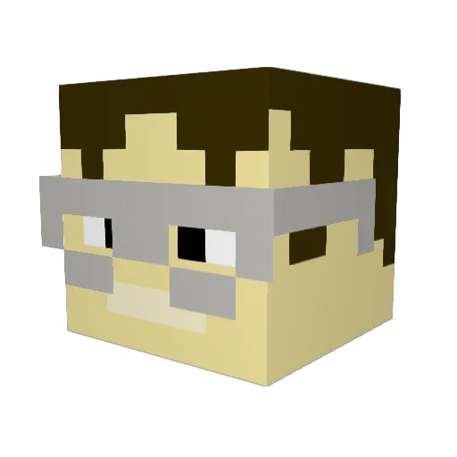 lilninjuhh Minecraft avatar head, 3D render