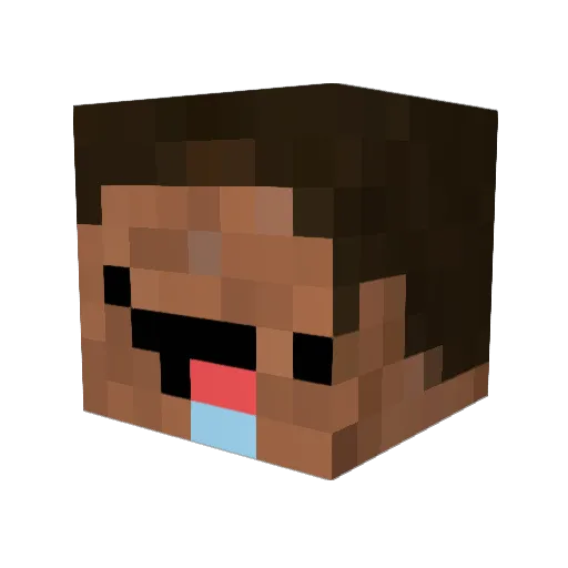 lilolby Minecraft avatar head, 3D render
